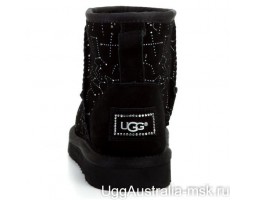UGG CLASSIC MINI CONSTELLATION BLACK