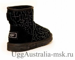 UGG CLASSIC MINI CONSTELLATION BLACK