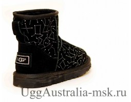 UGG CLASSIC MINI CONSTELLATION BLACK