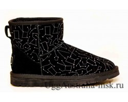 UGG CLASSIC MINI CONSTELLATION BLACK