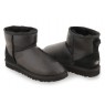 UGG CLASSIC MINI METALLIC BLACK