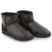 UGG CLASSIC MINI METALLIC BLACK