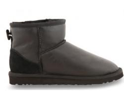 UGG CLASSIC MINI METALLIC BLACK