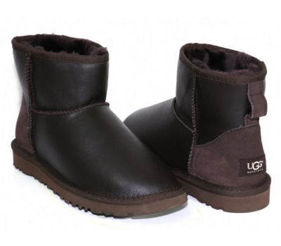 UGG CLASSIC MINI METALLIC CHOCOLATE