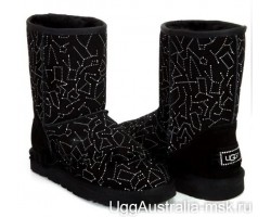 UGG CLASSIC SHORT CONSTELLATION BLACK