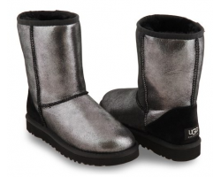 UGG CLASSIC SHORT GLITTER BLACK