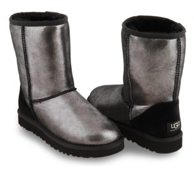 UGG CLASSIC SHORT GLITTER BLACK