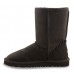 UGG CLASSIC SHORT LEATHER BLACK