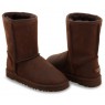 UGG CLASSIC SHORT LEATHER CHOCOLATE