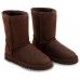 UGG CLASSIC SHORT LEATHER CHOCOLATE