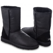 UGG CLASSIC SHORT METALLIC BLACK