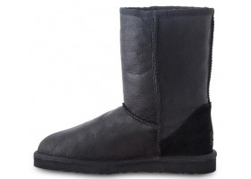 UGG CLASSIC SHORT METALLIC BLACK
