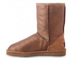 UGG CLASSIC SHORT METALLIC CHESTNUT