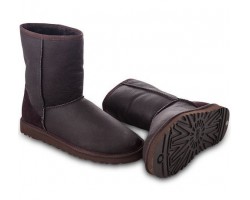 UGG CLASSIC SHORT METALLIC CHOCOLATE