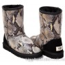 UGG CLASSIC SHORT SNAKE BLACK