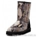 UGG CLASSIC SHORT SNAKE BLACK