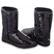 UGG CLASSIC SHORT SPARKLES BLACK