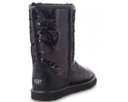 UGG CLASSIC SHORT SPARKLES BLACK