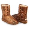 UGG CLASSIC SHORT SPARKLES BROWN