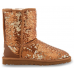 UGG CLASSIC SHORT SPARKLES BROWN