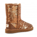 UGG CLASSIC SHORT SPARKLES BROWN