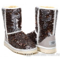 UGG CLASSIC SHORT SPARKLES CHAMPAGNE
