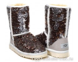 UGG CLASSIC SHORT SPARKLES CHAMPAGNE