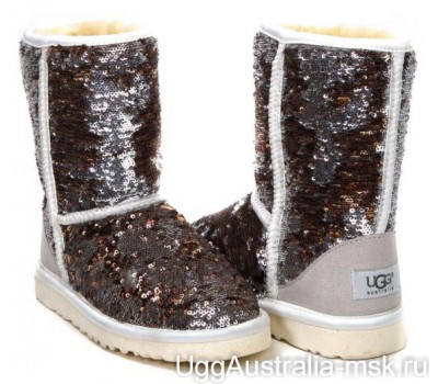 UGG CLASSIC SHORT SPARKLES CHAMPAGNE