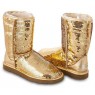 UGG CLASSIC SHORT SPARKLES GOLD