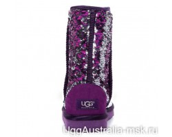 UGG CLASSIC SHORT SPARKLES MULTI PURPLE