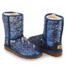 UGG CLASSIC SHORT SPARKLES NAVY