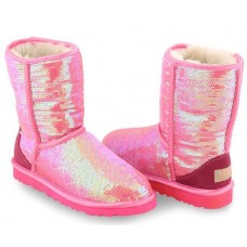 UGG CLASSIC SHORT SPARKLES PINK