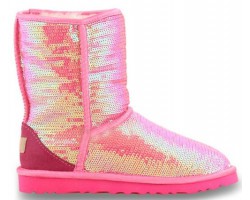 UGG CLASSIC SHORT SPARKLES PINK