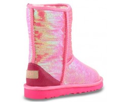 UGG CLASSIC SHORT SPARKLES PINK