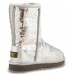 UGG CLASSIC SHORT SPARKLES SILVER