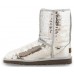 UGG CLASSIC SHORT SPARKLES SILVER