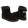 UGG CLASSIC MINI CRYSTAL BOW BLACK