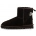 UGG CLASSIC MINI CRYSTAL BOW BLACK