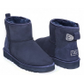 UGG CLASSIC MINI CRYSTAL BOW NAVY