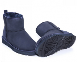 UGG CLASSIC MINI CRYSTAL BOW NAVY