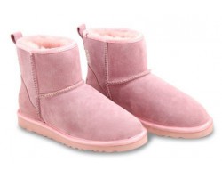 UGG CLASSIC MINI CRYSTAL BOW PINK