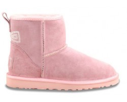 UGG CLASSIC MINI CRYSTAL BOW PINK