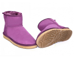 UGG CLASSIC MINI CRYSTAL BOW PURPLE