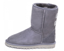 UGG CLASSIC SHORT CRYSTAL BOW GREY