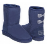 UGG CLASSIC SHORT CRYSTAL BOW NAVY