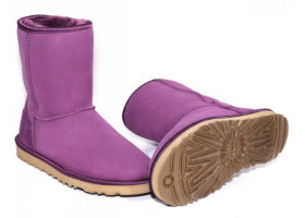   UGG CLASSIC SHORT CRYSTAL BOW PURPLE