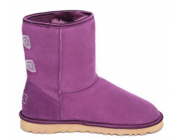   UGG CLASSIC SHORT CRYSTAL BOW PURPLE