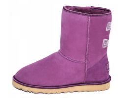   UGG CLASSIC SHORT CRYSTAL BOW PURPLE