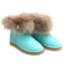 UGG FOX FUR AQUAS