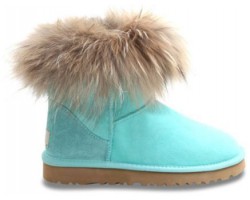 UGG FOX FUR AQUAS